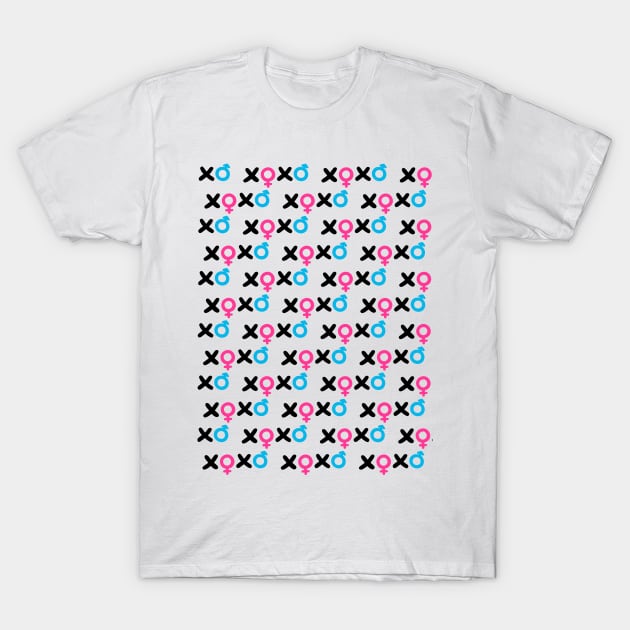 XO XO pattern T-Shirt by Frenzy Fox